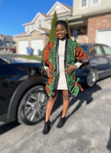 Load image into Gallery viewer, African Print Ankara Kimono One Size Dress - Kiekie Kimono (016)