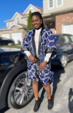 Load image into Gallery viewer, African Print Ankara Kimono One Size Dress - Kiekie Kimono (013)