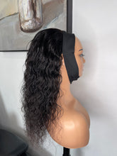 Load image into Gallery viewer, Natural Wave Headband Wig 100% Human Hair Wig 180% Density Glueless Natural Black