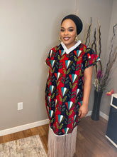 Load image into Gallery viewer, Red Luxe Bubu Dress