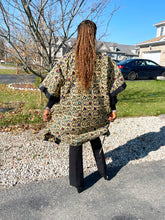 Load image into Gallery viewer, African Print Ankara Kimono One Size Dress - Kiekie Kimono (005)