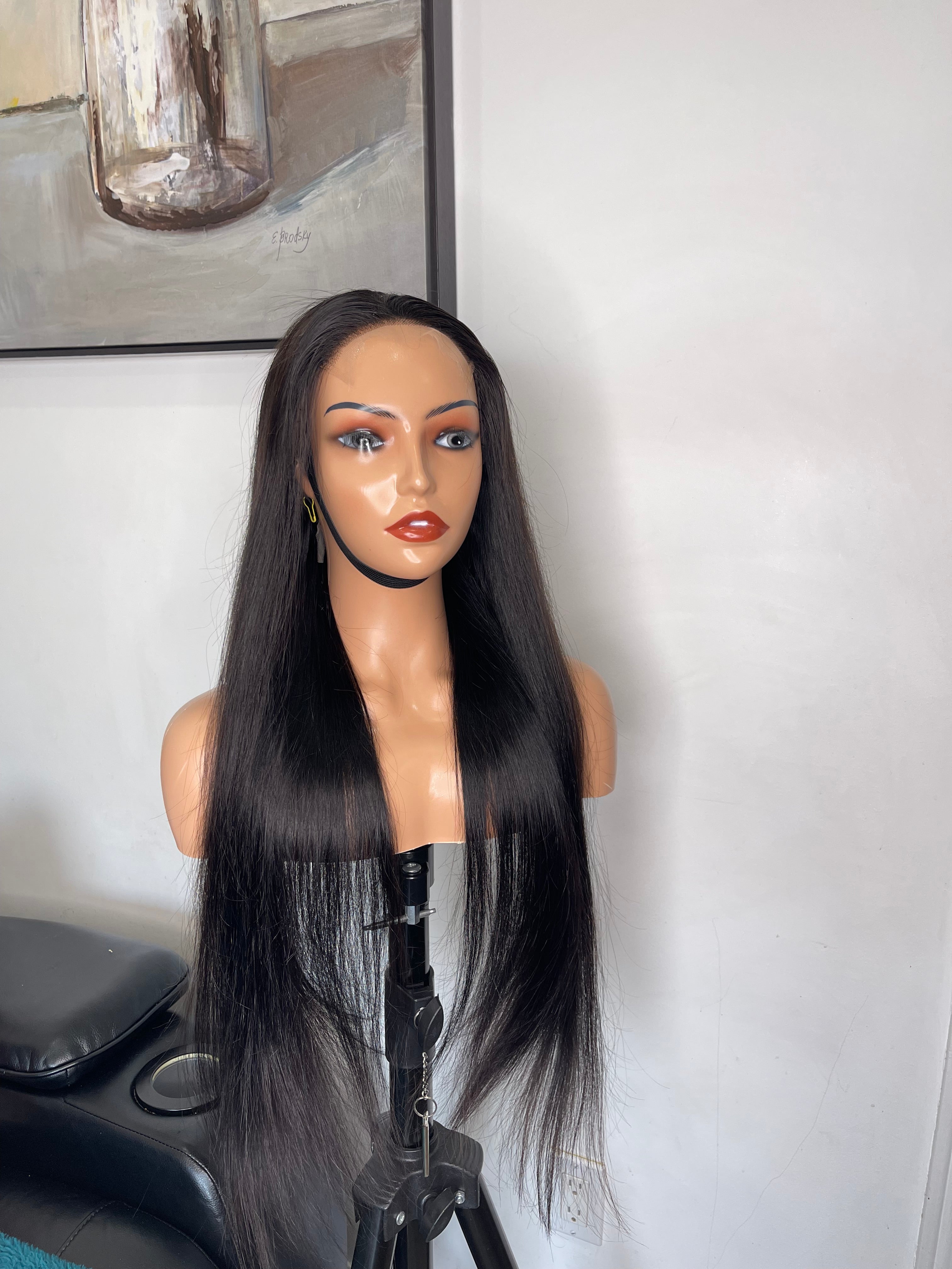 Straight 5x5 HD Lace Closure Glueless Wigs 200% Density 100 