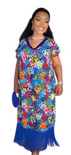 Load image into Gallery viewer, Blue Ayana Luxe Bubu Dress