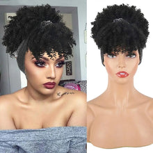 Load image into Gallery viewer, Afro Curly Headband Afro Fluffy Wig. Style 1