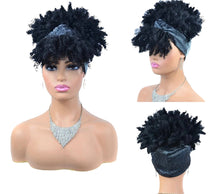 Load image into Gallery viewer, Afro Curly Headband Afro Fluffy Wig. Style 1