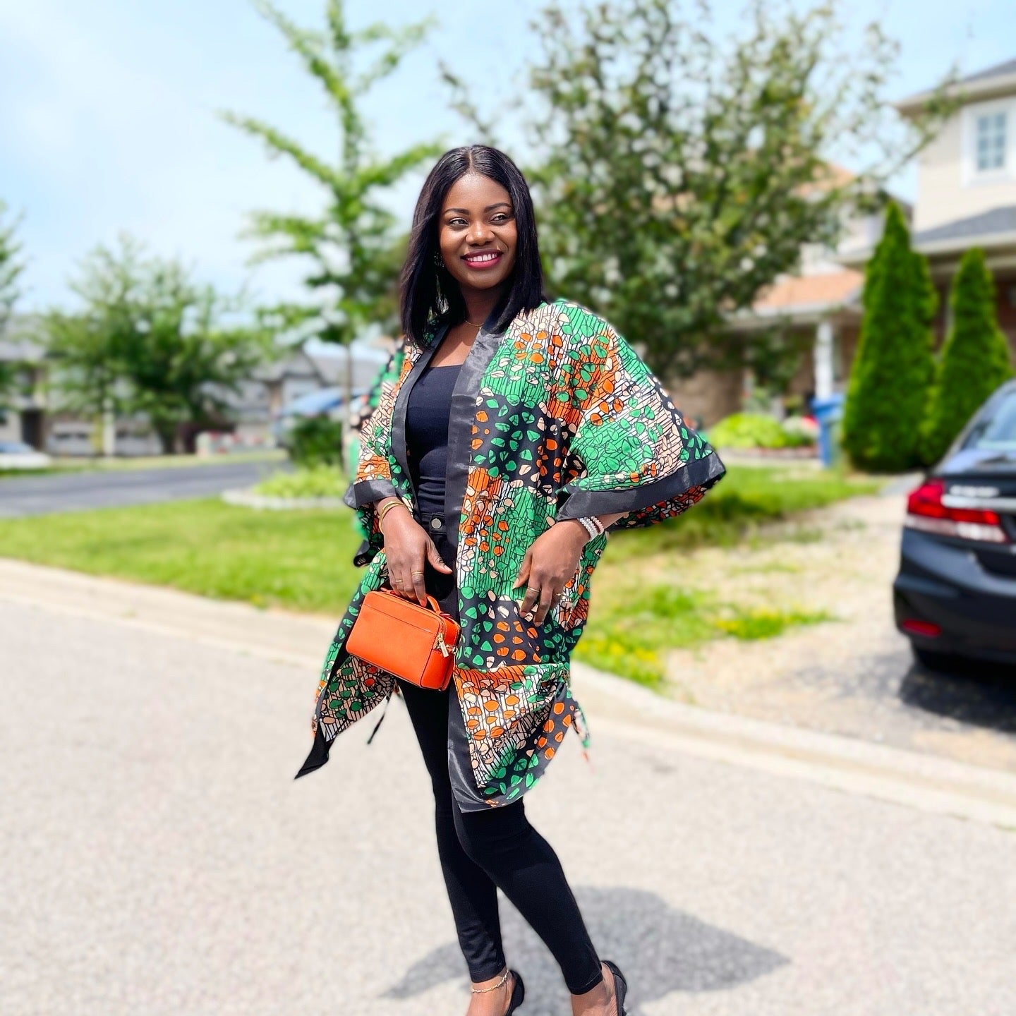 African Print Ankara Kimono One Size Dress - Kiekie Kimono (003)   Hairnergy Braids