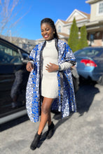 Load image into Gallery viewer, African Print Ankara Kimono One Size Dress - Kiekie Kimono 2.0 (006) 100% Cotton
