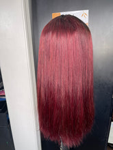 Load image into Gallery viewer, Bone Straight 42x6 Transparent Lace Closure Glueless Wigs 230% Density 100% Human Hair 1/99j