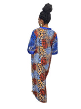 Load image into Gallery viewer, Ayana Luxe Bubu Dress Mixed Fabric