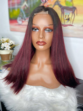 Load image into Gallery viewer, Bone Straight 42x6 Transparent Lace Closure Glueless Wigs 230% Density 100% Human Hair 1/99j