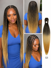 Load image into Gallery viewer, Hairnergy Braids Pre-Stretched 56'' Braiding Hair Extensions Ombre (color S3 - 1b/613/27)