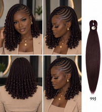 Load image into Gallery viewer, Hairnergy Braids Pre-Stretched 56'' Braiding Hair Extensions (color 99J)