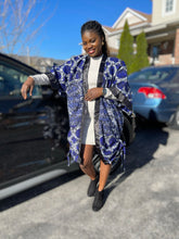 Load image into Gallery viewer, African Print Ankara Kimono One Size Dress - Kiekie Kimono (013)