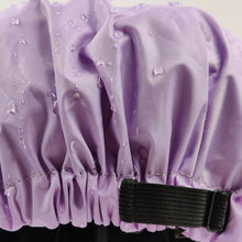 Load image into Gallery viewer, Purple Adjustable Large Shower Cap, Satin Lined shower Bonnet - waterproof reusable hair cap