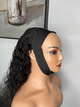 Load image into Gallery viewer, Natural Wave Headband Wig 100% Human Hair Wig 180% Density Glueless Natural Black
