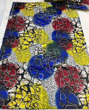 Load image into Gallery viewer, Adire brocade tie dye adire fabric by 5 yards, kampala fabric for craft sewing 001