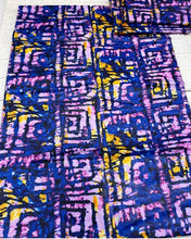 Load image into Gallery viewer, Adire brocade tie dye adire fabric by 5 yards, kampala fabric for craft sewing 005