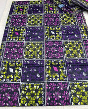 Load image into Gallery viewer, Adire brocade tie dye adire fabric by 5 yards, kampala fabric for craft sewing 007