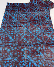 Load image into Gallery viewer, Adire brocade tie dye adire fabric by 5 yards, kampala fabric for craft sewing 009