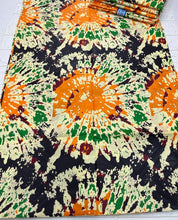 Load image into Gallery viewer, Adire brocade tie dye adire fabric by 5 yards, kampala fabric for craft sewing 010