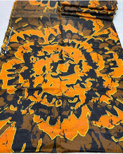 Load image into Gallery viewer, Adire brocade tie dye adire fabric by 5 yards, kampala fabric for craft sewing 011