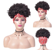 Load image into Gallery viewer, Afro Curly Headband Afro Fluffy Wig. Style 2