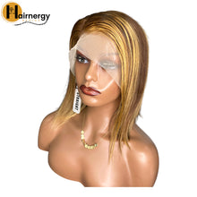 Load image into Gallery viewer, Color 27/30 Balayage Straight Bob Wig Free Parting 13x4 Lace Frontal Wig