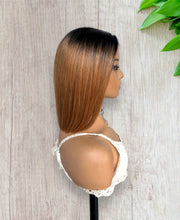 Load image into Gallery viewer, Ombre 1/30 Wear & Go Glueless Straight Bob Wigs 180% Density 4×6 Hd Closure Wig Human Hair