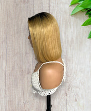 Load image into Gallery viewer, Ombre 1/27 Wear & Go Glueless Straight Bob Wigs 180% Density 4×6 Hd Closure Wig Human Hair