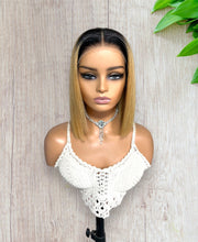 Load image into Gallery viewer, Ombre 1/27 Wear & Go Glueless Straight Bob Wigs 180% Density 4×6 Hd Closure Wig Human Hair
