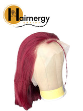 Load image into Gallery viewer, Color 99J Straight Bob Wig Free Parting 13x4 Lace Frontal Wig