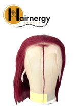 Load image into Gallery viewer, Color 99J Straight Bob Wig Free Parting 13x4 Lace Frontal Wig