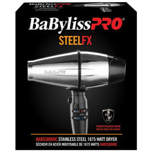 Load image into Gallery viewer, BABYLISS PRO STEELFX Stainless Steel Dryer 1875W