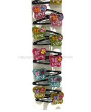 Load image into Gallery viewer, 5 pairs Kid's Snap Clip Hair and Braids accessories 10Pcs