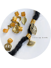 Load image into Gallery viewer, 5pcs Braids hair cuffs - Gold Clips and charms - Hair Accessories decorations