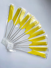 Load image into Gallery viewer, 12 Pieces Parting combs for Braids, Rat tail comb, stainless steel pintail comb, hair styling comb (yellow)