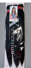 Load image into Gallery viewer, X-Pression Pre-stretched Hair Braiding Extensions 50" Color 1b