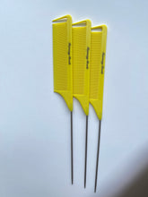 Load image into Gallery viewer, 1 piece Braids Precision Parting comb stainless steel Pintail Rat tail comb hair salon home supplies