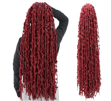 Load image into Gallery viewer, Distressed butterfly locs Dread Locks Crochet Braiding Hair Extension 36''