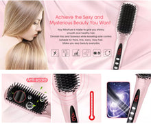 Load image into Gallery viewer, # 1 straightening hair brush - MiroPure hair straightener brush. Model: S102 - CS0523