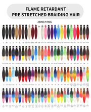 Load image into Gallery viewer, Hairnergy Braids Pre-Stretched 56'' Braiding Hair Extensions Ombre (color 1/Yellow)