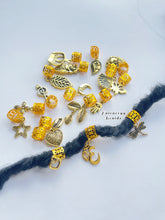 Load image into Gallery viewer, 5pcs Braids hair cuffs - Gold Clips and charms - Hair Accessories decorations