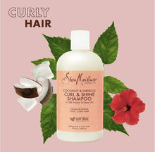 Load image into Gallery viewer, SHEA MOISTURE COCONUT & HIBISCUS CURL & SHINE SHAMPOO 13oz
