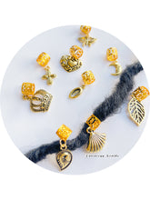 Load image into Gallery viewer, 5pcs Braids hair cuffs - Gold Clips and charms - Hair Accessories decorations