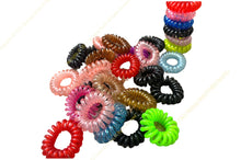 Load image into Gallery viewer, Spiral Hair Ties, Coil Hair Ties, Phone Cord Hair Ties, Ponytail Hair Coils assorted
