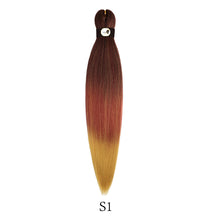 Load image into Gallery viewer, Hairnergy Braids Pre-Stretched 56'' Braiding Hair Extensions Ombre (color S1) 1B/530/27