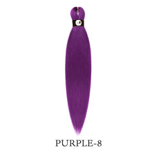 Load image into Gallery viewer, Hairnergy Braids Pre-Stretched 56'' Braiding Hair Extensions (color Purple-8)