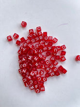 Load image into Gallery viewer, Mixed 6x6MM Square Cube Acrylic Number/Heart Letter Alphabet Beads For Kids Braids, Hanmade Craft Making DIY