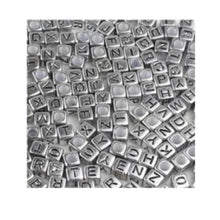 Load image into Gallery viewer, Mixed 6x6MM Square Cube Acrylic Number/Heart Letter Alphabet Beads For Kids Braids, Hanmade Craft Making DIY