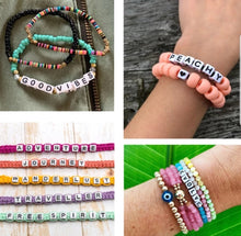 Load image into Gallery viewer, Mixed 6x6MM Square Cube Acrylic Number/Heart Letter Alphabet Beads For Kids Braids, Hanmade Craft Making DIY